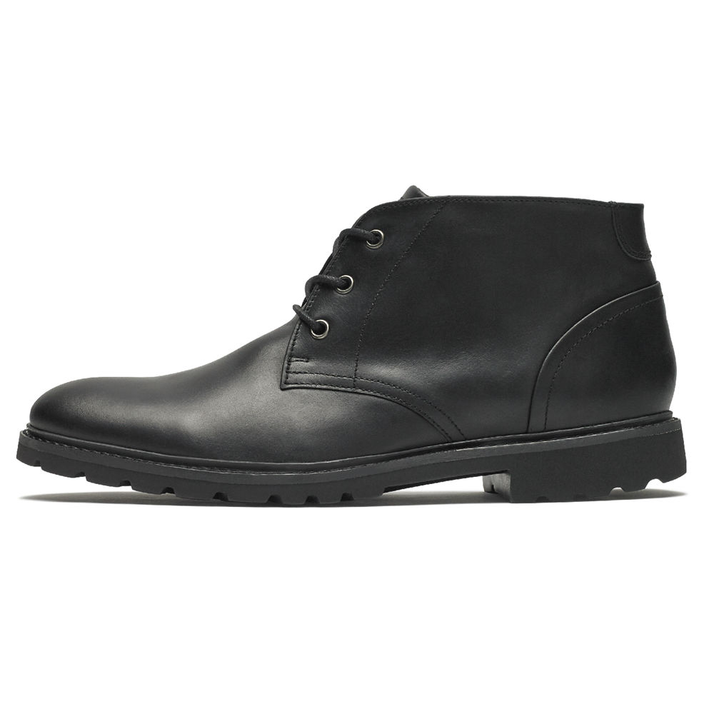 Rockport Mens Sharp & Ready Chukka - Boots Black - ZHJ375860